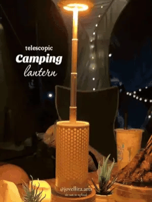 Telescopic camping light from My Store with extendable design and bright LED illumination for outdoor camping.