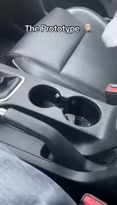Smart Car Cup Warmer by My Store, showing a sleek device warming a coffee mug inside a car.