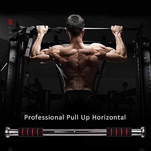 LORDEX Doorway Gym Bar mounted on door frame for upper body workouts, featuring sturdy metal construction and adjustable grips.