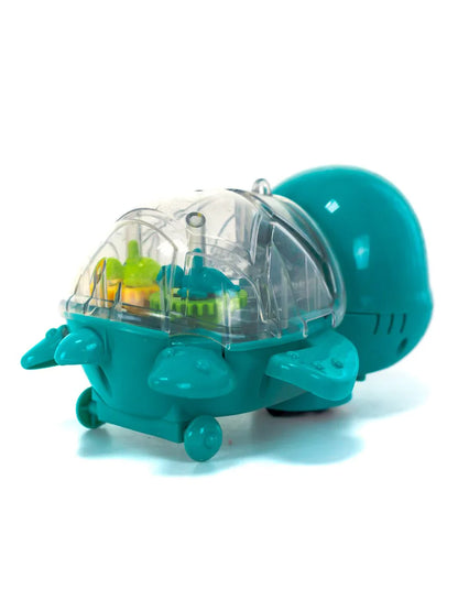 Cute turtle toy with a soft, plush body and detailed shell, perfect for children or as a cuddly decorative item.