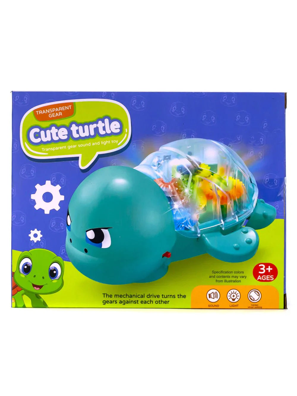 Cute turtle toy from My Store with a soft, colorful shell and friendly expression, perfect for children or as a decorative plush.