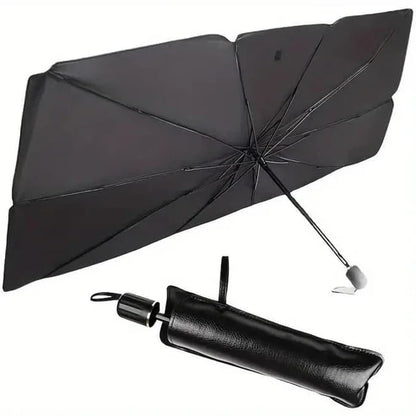 Portable Denx Car Umbrella by My Store, compact and foldable, providing shade and protection for vehicles during outdoor use.