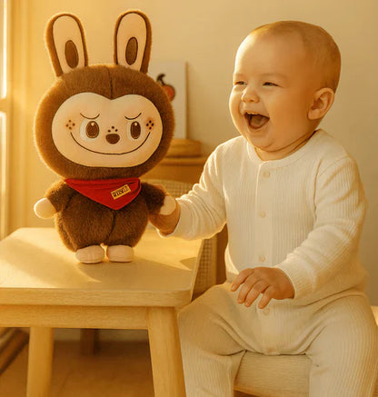 Soft, adorable Labubu bunny plush toy from My Store, featuring a cute, cuddly design and fluffy white fur.