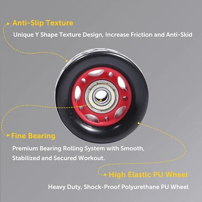 LORDEX FITNESS two-wheel hand pusher with sturdy handles and wheels, designed for fitness exercises and strength training.