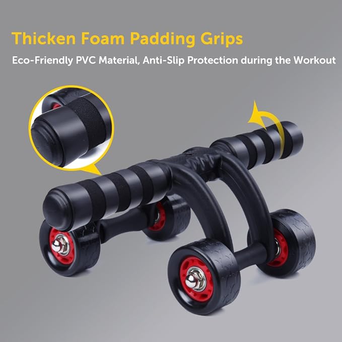 Two-wheel hand pusher for fitness and exercise, designed for strength training and physical therapy.