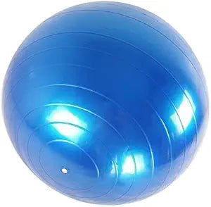 LORDEX fitness gym ball in vibrant blue for core workouts and stability exercises. Perfect for home and gym fitness routines.